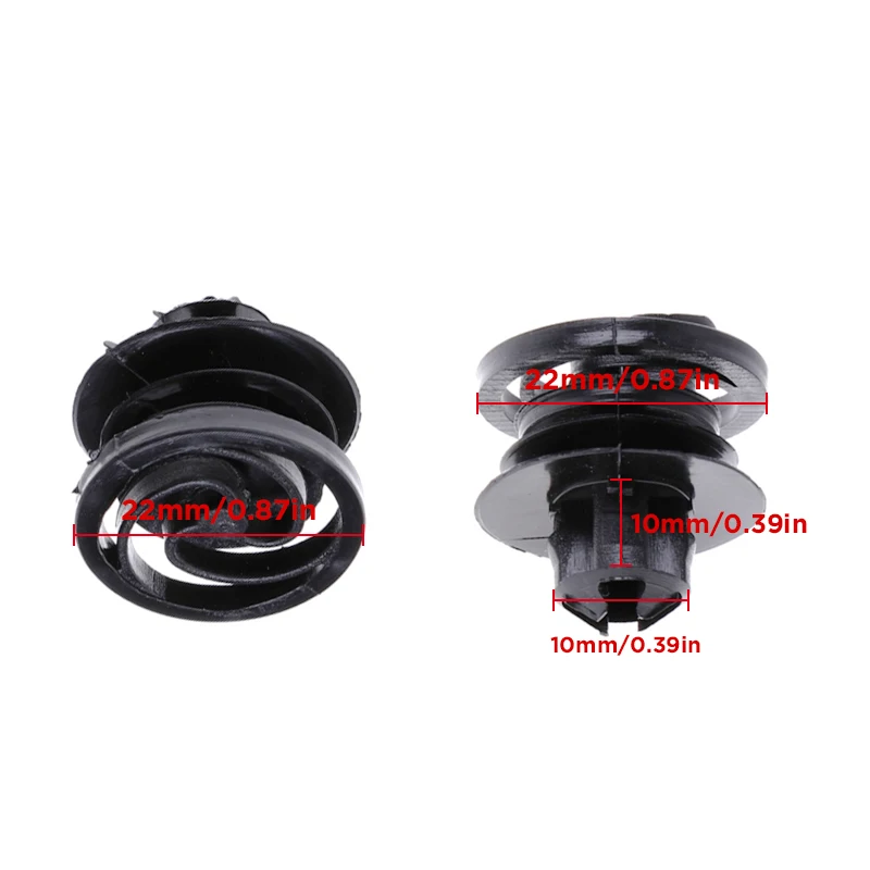 30pcs Door Trim Panel Retainer Clip Fasteners For 98-on VW Golf For Jetta Mk4 Passat 1988 On B5 10mm Auto Bumper Fastener-1