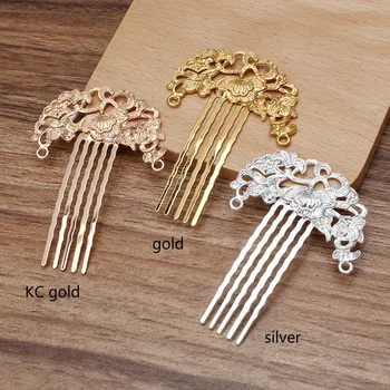 

DIY Ornament Accessories Hairpin New Style Alloy Iron Hair Comb Components for Jewelry Making Charms Leaf Wholesale Jewelry Lots