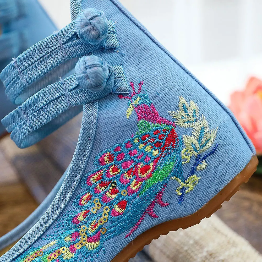 Glitter Teal Flats Womens Shoes Veowalk Glitter Sequins Peacock