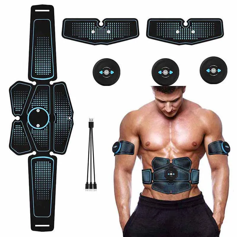 ABS Muscle Stimulator Abdominal Muscle Trainer EMS Toner Belt Electrostimulation Bodybuilding Home Gym Workout Fitness Equiment