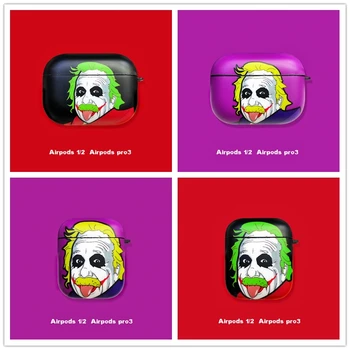 

Funny Cartoon Einstein For Apple AirPods 1 2 Pro Charging Soft TPU Cover Wireless Bluetooth Earphone Case
