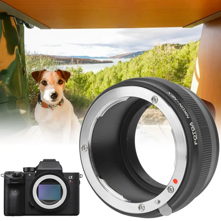 Адаптер для объектива FOTGA кольцо адаптер Nikon AI подходит Sony NEX держатель камеры