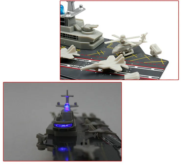 Изысканный ETI-1504 эскорт warship сплав модель, Моделирование звука и света сзади силы детский военный корабль