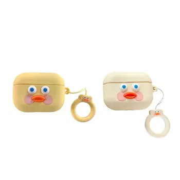 

Cute Duckling Protective Case Silicone Cover Shockproof Shell for Airpods Pro