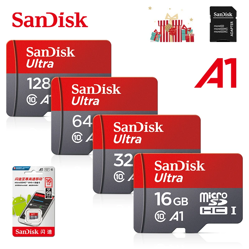 compact flash card 100% Original SanDisk 256gb Micro SD Card 16gb 32gb 64gb Class10 TF Card 128gb Max 120Mb/s memory card for tablet and smartphone camera memory card