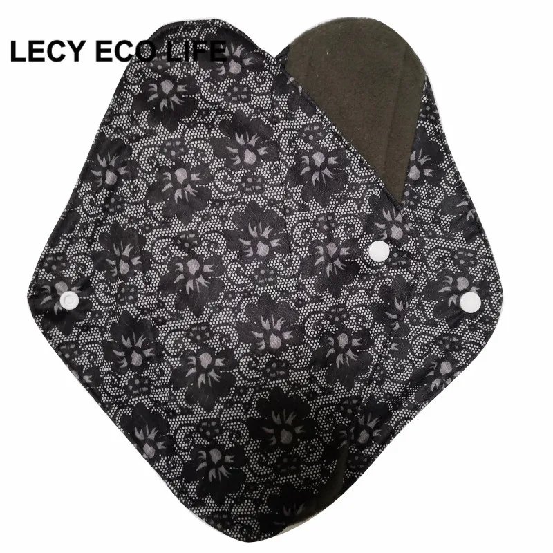LECY ECO LIFE многоразовые женские гигиенические товары, тяжелая впитывающая способность ночное использование тканевые менструальные прокладки, печатные послеродовые прокладки