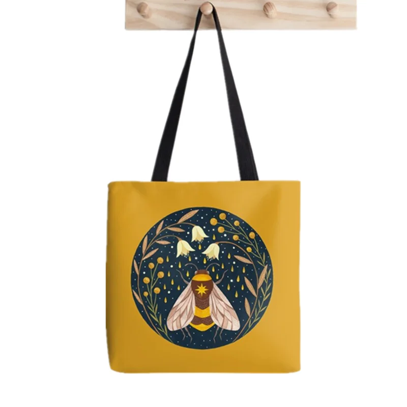 2021 Shopper Happy London Tote Bag Print Tote Bag women Harajuku shopper handbag girl Shoulder shopping bag Lady Canvas Bag