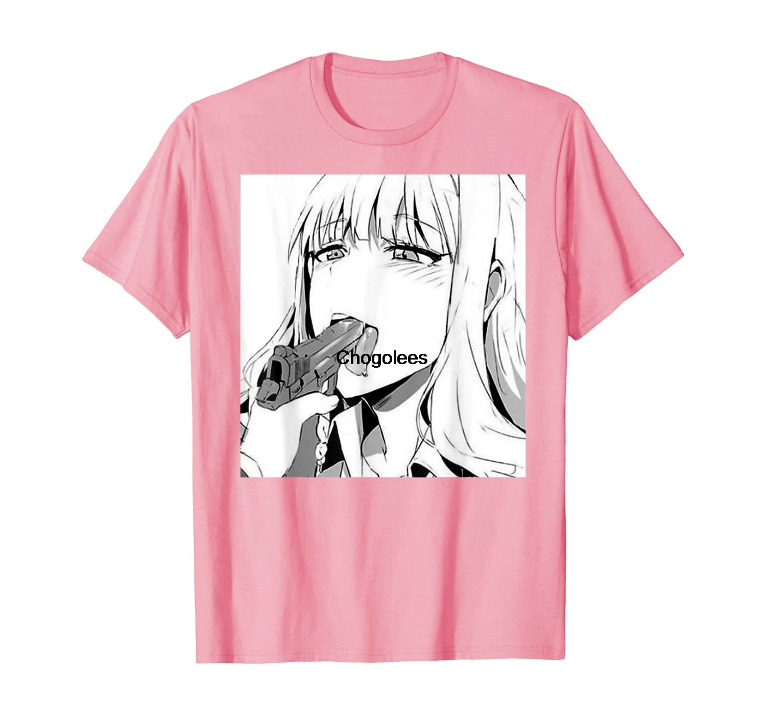 Японская футболка Lewd с изображением девушки из аниме Ecchi Hentai Otaku Waifu | Мужская