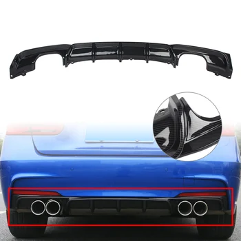 

Carbon Fiber Styling Car Rear Bumper Diffuser Lip Trim Cover For 2014 2015 2016 2017 2018 BMW F30 325i 335i M-Sport