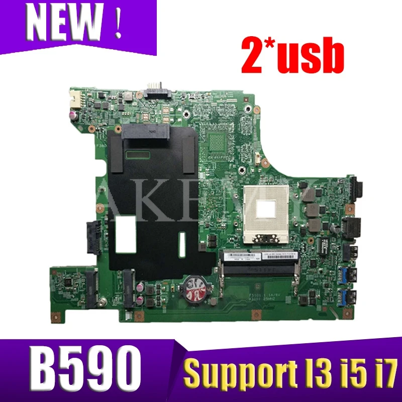 

B590 laptop motherboard DDR3 Fit for Lenovo B590 B580 V580c laptop motherboard tested LA58 MB 11273-1 48.4TE01.011 HM77 2*usb