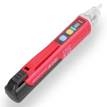 

UNI-T 90~1000V Pocket Non-Contact LED Light Voltage Test Pen AC Electrical Tester Pen Voltage Detector + Sound and Light Alarm