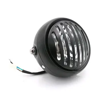 

35W Halogen Motorcycle Headlight Head Lights Headlamp Bulb Cafe Racer for Harley Sportster 883 1200 Custom Bobber Cruiser