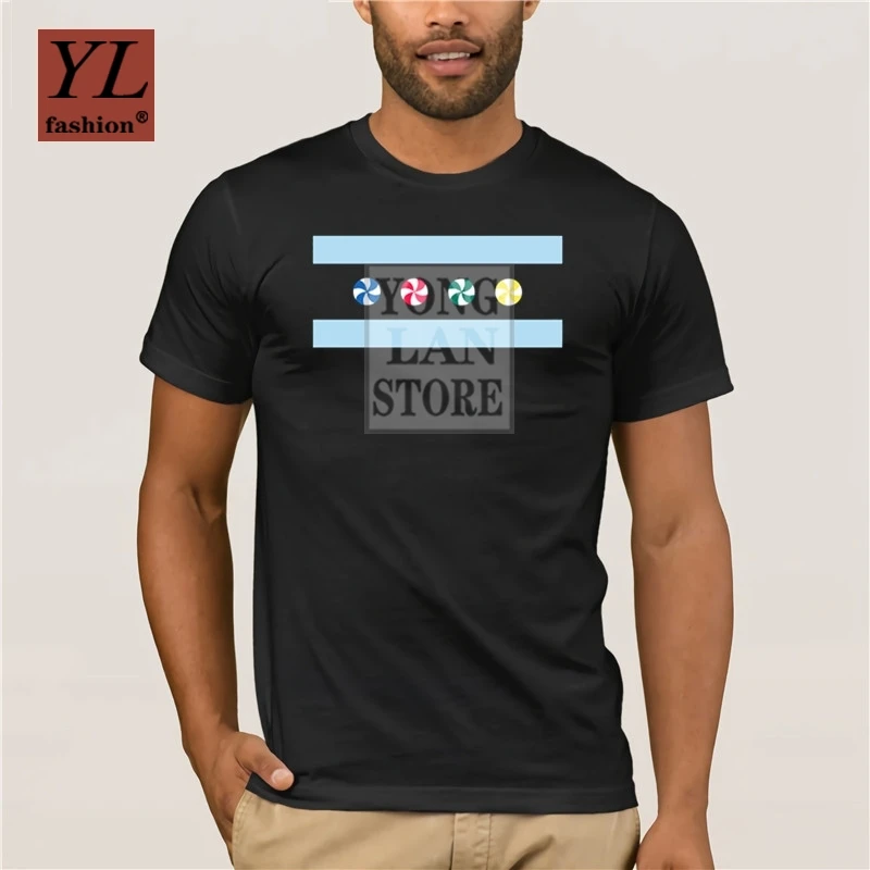 

2020 Summer Fashion Street Short Sleeve T Shirt Pinwheel Chicago Flag t shirt