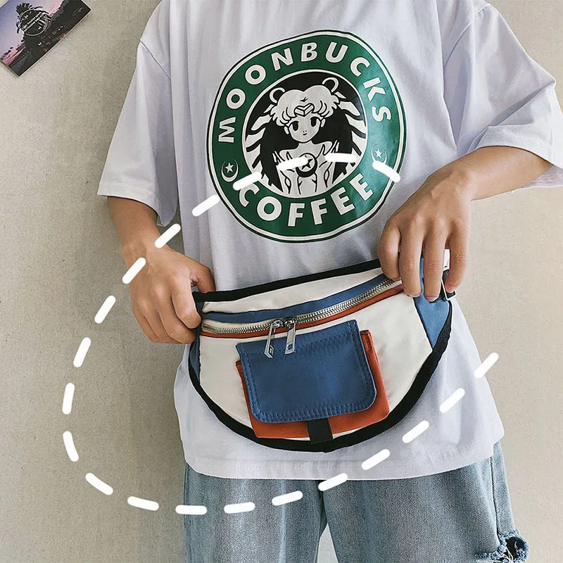

Korean-style Joint Contrast Color Wallet Women's New Style 2019 Fashion-Style Cool Shoulder Bag INS Japanese-style Harajuku Stud