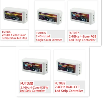 

DC 12V 24V Mi Light 2.4G RF Wireless single dimmer CCT RGB RGBW RGB+CCT FUT035 FUT036 FUT037 FUT038 FUT039 led strip controller