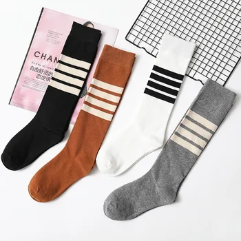 

Sexy Socks Striped Long Socks Women Long Stockings Warm Thigh High Socks For Ladies Girls New Fashion Striped Knee Socks Women