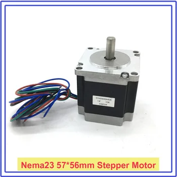 

Stepper Motor Nema23 57*56mm 3A 1.2Nm 172Oz-in 6.35mm 8mm 11mm Shaft 2ph 4 Wires High Torque for CNC Router Lathe Free Shipping