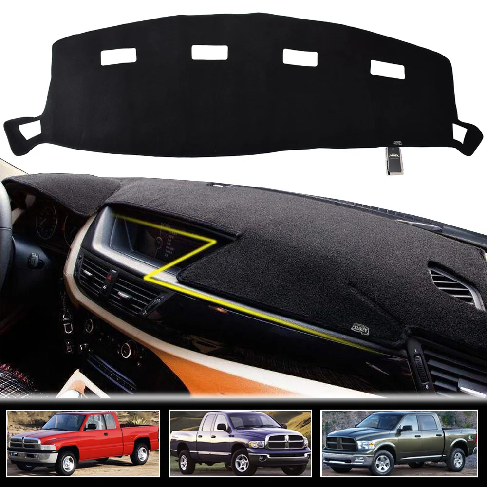 

Dashboard Cover For Dodge Ram 1500 2500 3500 1994 - 2018 Dash Mat Dashmat Protective Sheet Carpet Styling 2002 2003 Grey Gray