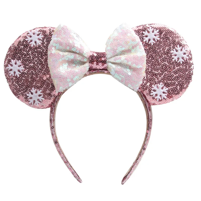 headband 1 Белоснежная повязка на голову, аксессуары для волос для девочек, головной убор Анны Эльзы, вечерние головные уборы с Микки Маусом, рождественские подарки - Цвет: headband 1