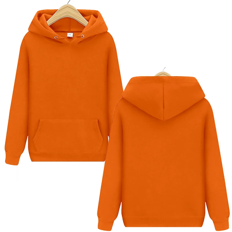 orange pullover hoodie men's
