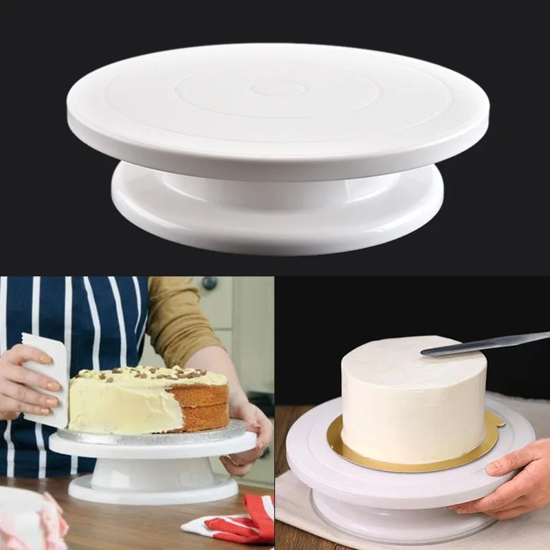 10 Inch Turntable Rotating Cake Stand DIY Anti skid Round Revolving