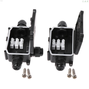 

2/3Way IP66 Outdoor Waterproof Cable Connector Junction Box With Terminal 450V l29k