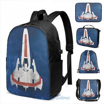 

Battlestar Glactica pop art minimal viper USB Charge Backpack men School bags Women bag Travel laptop bag