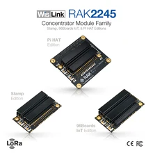 Wislink concentrador módulo rak2245 selo 96 placas & raspberry pi lorawan gateway base em sx1301 suporte 8 canais uart versão