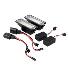 2 шт./компл. 12V 3W 0.3A светодиодный номерной знак света лампы для VW GOLF 4/5/6/7 поло 6R/9N Lupo 1998-2005 Scirocco 2008 Passat B6/CC