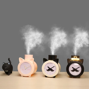 

KBAYBO 420ML Creative Time USB Air Humidifier Aromatherapy Essential Oil Diffuser with LED Night Light For Home Office