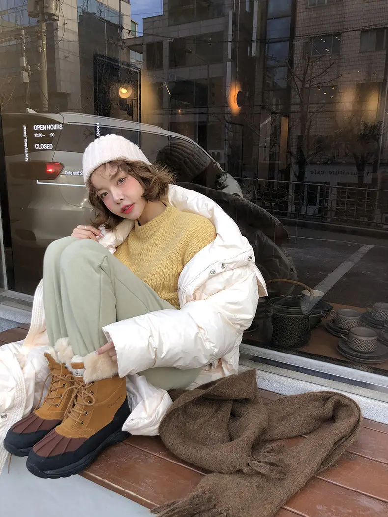 Ультра-длинный пуховик для женщин длиной до щиколотки зимнее пальто Dongdaemun стиль корейский стиль свободный толстый пуховик мода