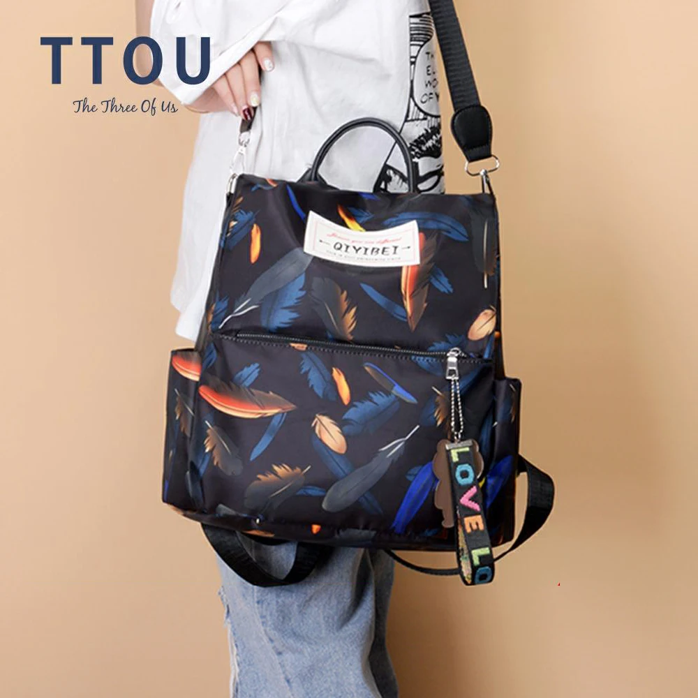 Водонепроницаемый рюкзак из ткани Оксфорд для женщин модные вместительные