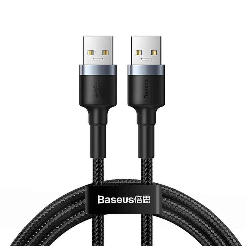 Baseus USB-USB кабель-удлинитель типа A кабель-удлинитель USB 3,0 для радиатора жесткого диска Wacom USB3.0 кабель для передачи данных - Цвет: USB Male To Male