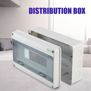 

Plastic Distribution Box Waterproof for Circuit Breaker Indoor On the Wall Home TSH Shop