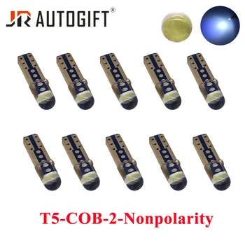 

20PCS T5 COB 12V Wedge LED Instrument Dashboard Lamp Nonpolarity Car Led Light Lamp Dash Indicator Light Panel Bulbs White