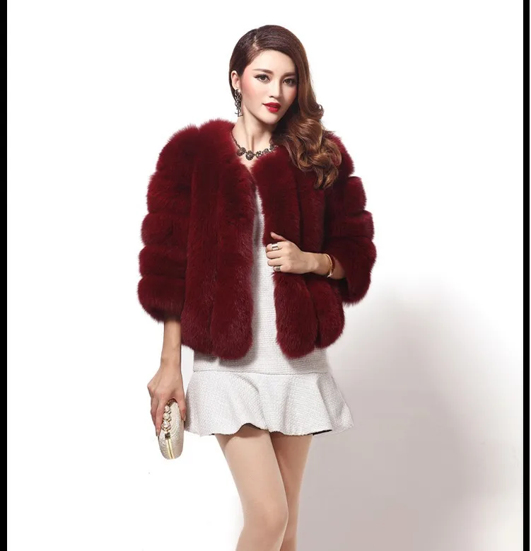 Manteau femme зимнее пальто женские шубы из искусственного меха поддельная лиса, норка меховая куртка пушистая полосатая свободная винтажная верхняя одежда WR747