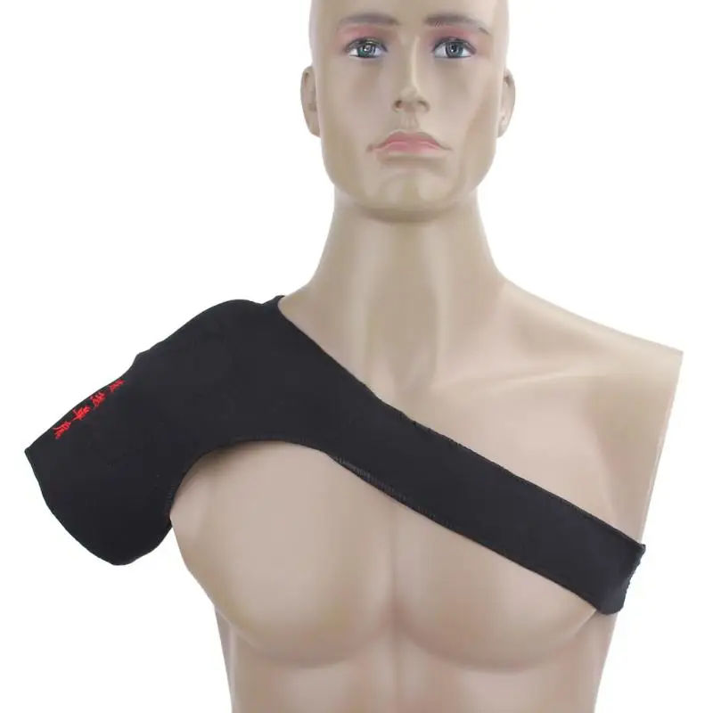 

Back Support Bandage Protector Single Shoulder Strap Self Heating Magnetic Therapy Single Shoulder Soft Protector Far Infrar
