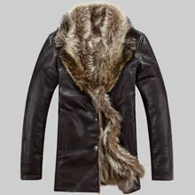 Пальто из меха енота длинные куртки из овечьей шерсти мужские зимние куртки из натуральной кожи меховой воротник утепленная теплая верхняя одежда зимние топы Windbreake