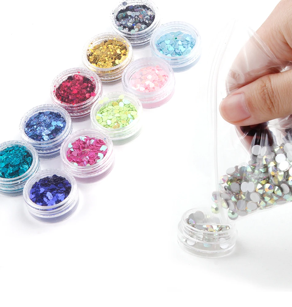 12 Vasetti Cosmetici Vuoti Da 5ml - Contenitori Rotondi In Plastica Per Creme, Trucco, Glitter | Travel Size - Foto 13