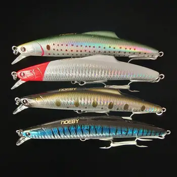 

Noeby 4pcs 14cm 35.6g Minnow Fishing Lure Sinking Jerkbaits Hard Wobbler Artificial Bait Tackle