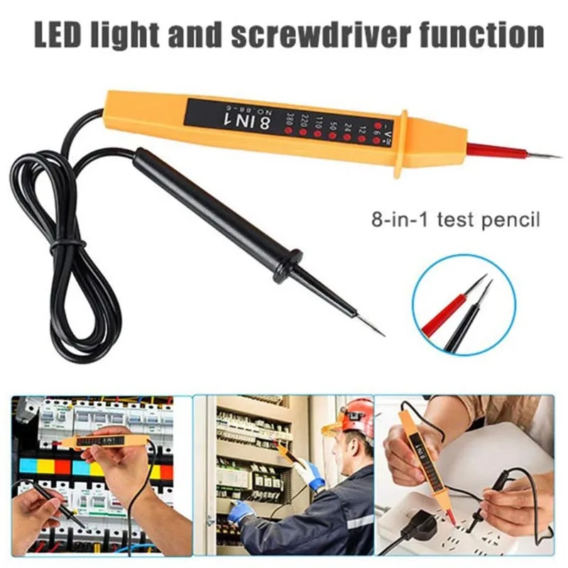 Electric Circuit Testers 8 In 1 Voltage Tester Multifunction Probe Pen