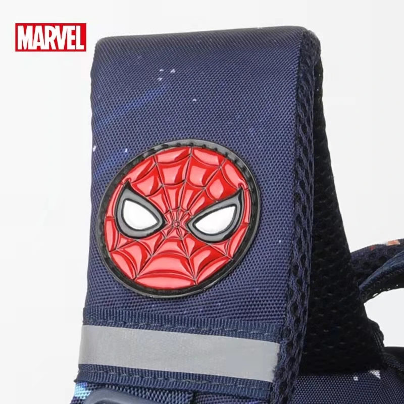 Genuine Disney School Bag For Boy Primary Student Shoulder Orthopedic Backpack Large Capacity Spider Iron Man Captain America