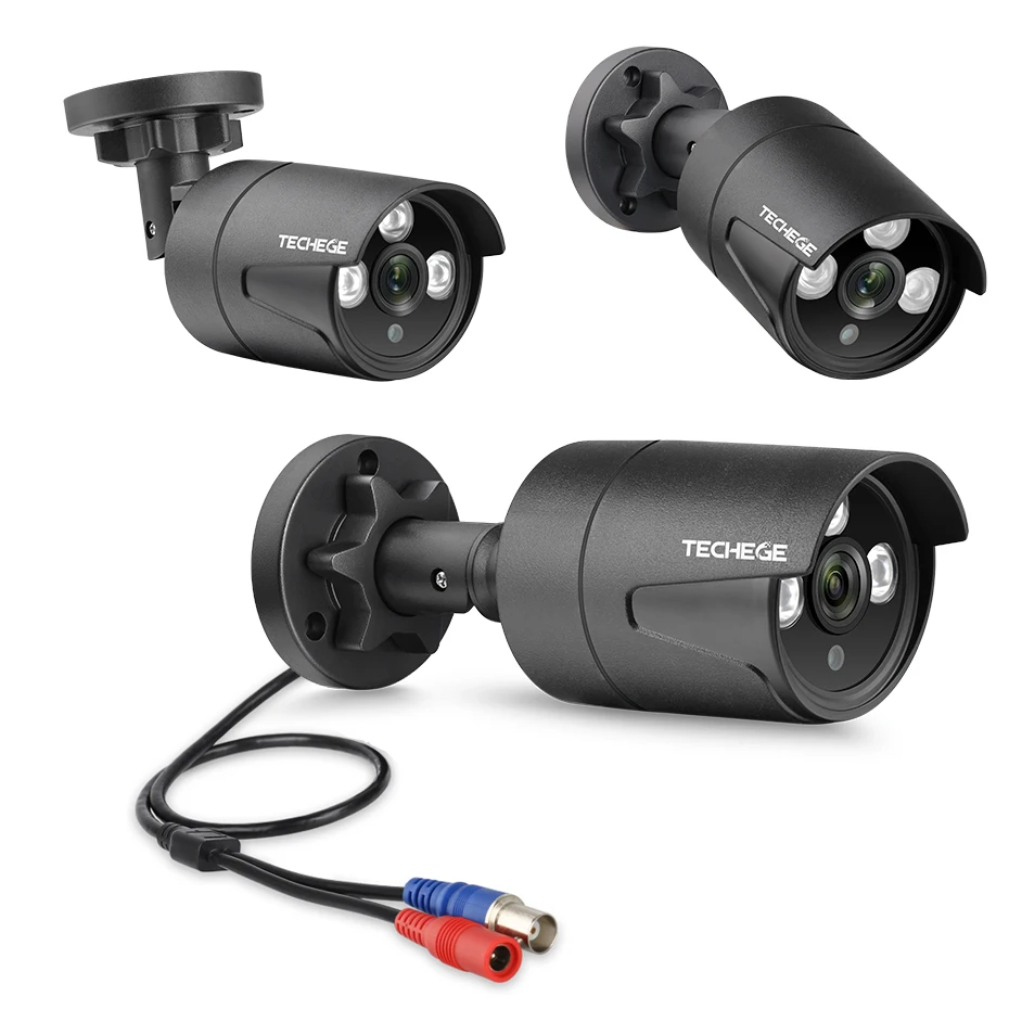 Cena Techege HD 1080P kamera AHD CCTV kamera typu bullet wodoodporna IR noc wizja 2400TVL kamera ochrony dla AHD system kamer