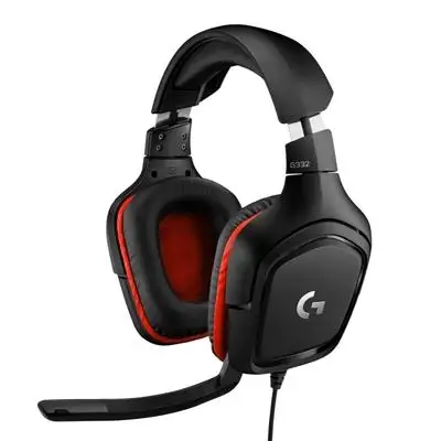 Наушники и микрофон logitech (981-000757)-G332 кожзам игровой-гарнитура Проводная сеть |