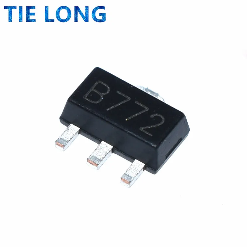 Transistors Kit 100PCS 2SB772 B772 D882 2SD882 SMD PNP MEDIUM POWER TRANSISTOR SOT-89 bjt transistor,transistors kit