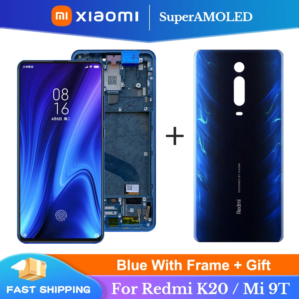 Super Amoled 6 39 ''дисплей для Xiaomi Mi 9T ЖК сенсорный экран Замена Поддержка