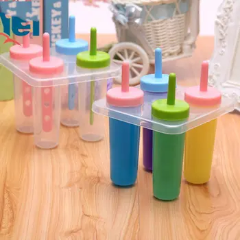 

DIY Ice Cream 4Pcs Popsicle Maker Mold Ice Pop Block Ice Mold