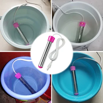 安い 1500ワットステンレス鋼電気温水器ボイラーポータブル浸漬サスペンション水加熱要素プラグ