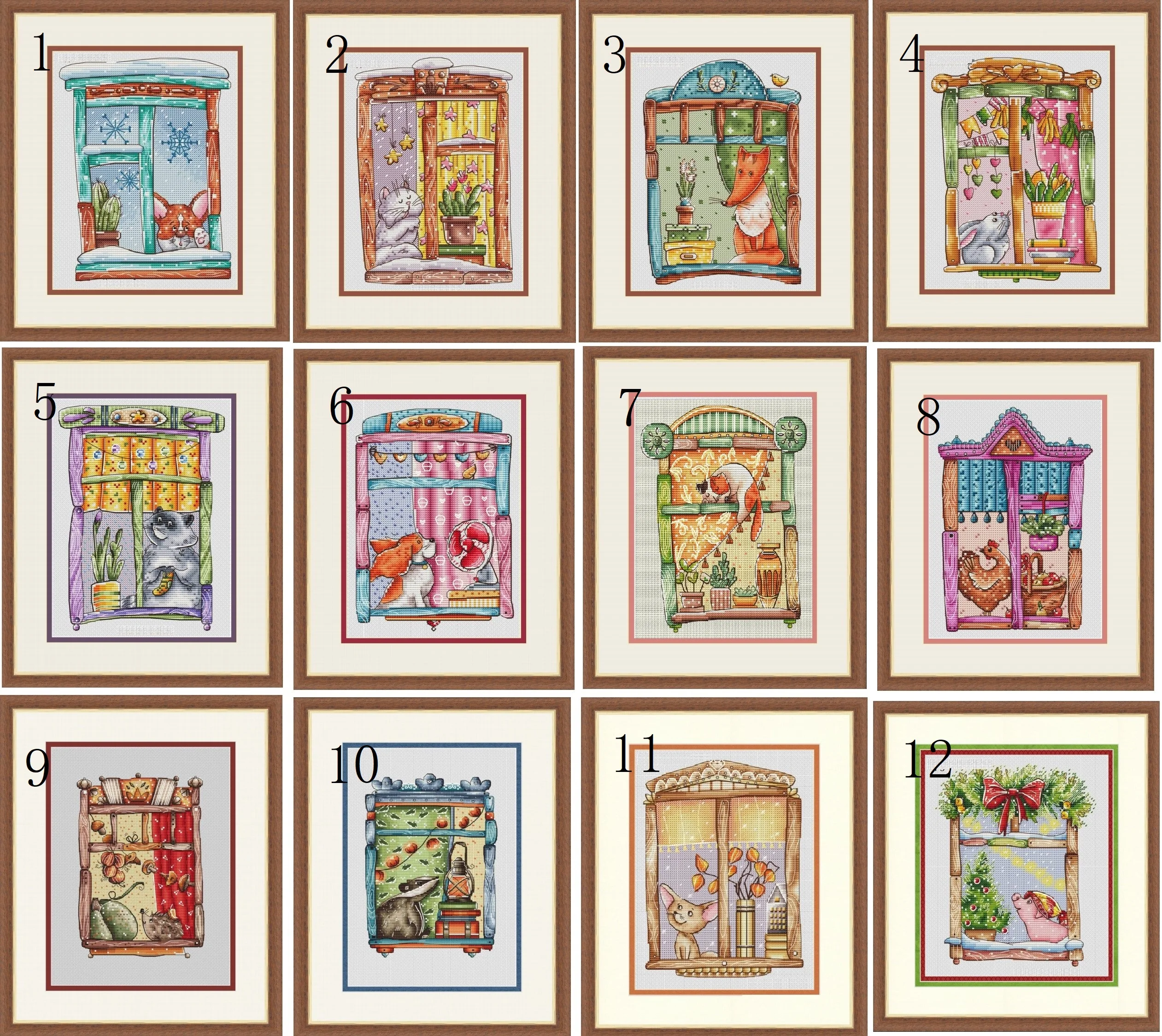 

MM201069 Homefun Cross Stitch Kits Package Greeting Needlework Counted Cross-Stitching Kits New Style Joy Sunday Kits Embroidery