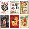 Sexy Girl Vintage Metal Sign Plaque Metal Vintage Metal Poster Pin Up Girl Tin Sign Wall Decor Bar Pub Club Man Cave Retro Signs ► Photo 3/6